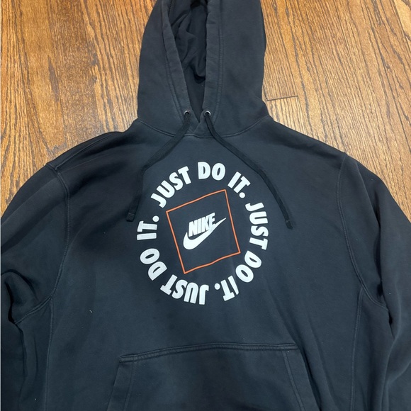 Nike Black Hoodie with Circular Logo - Picture 1 of 6